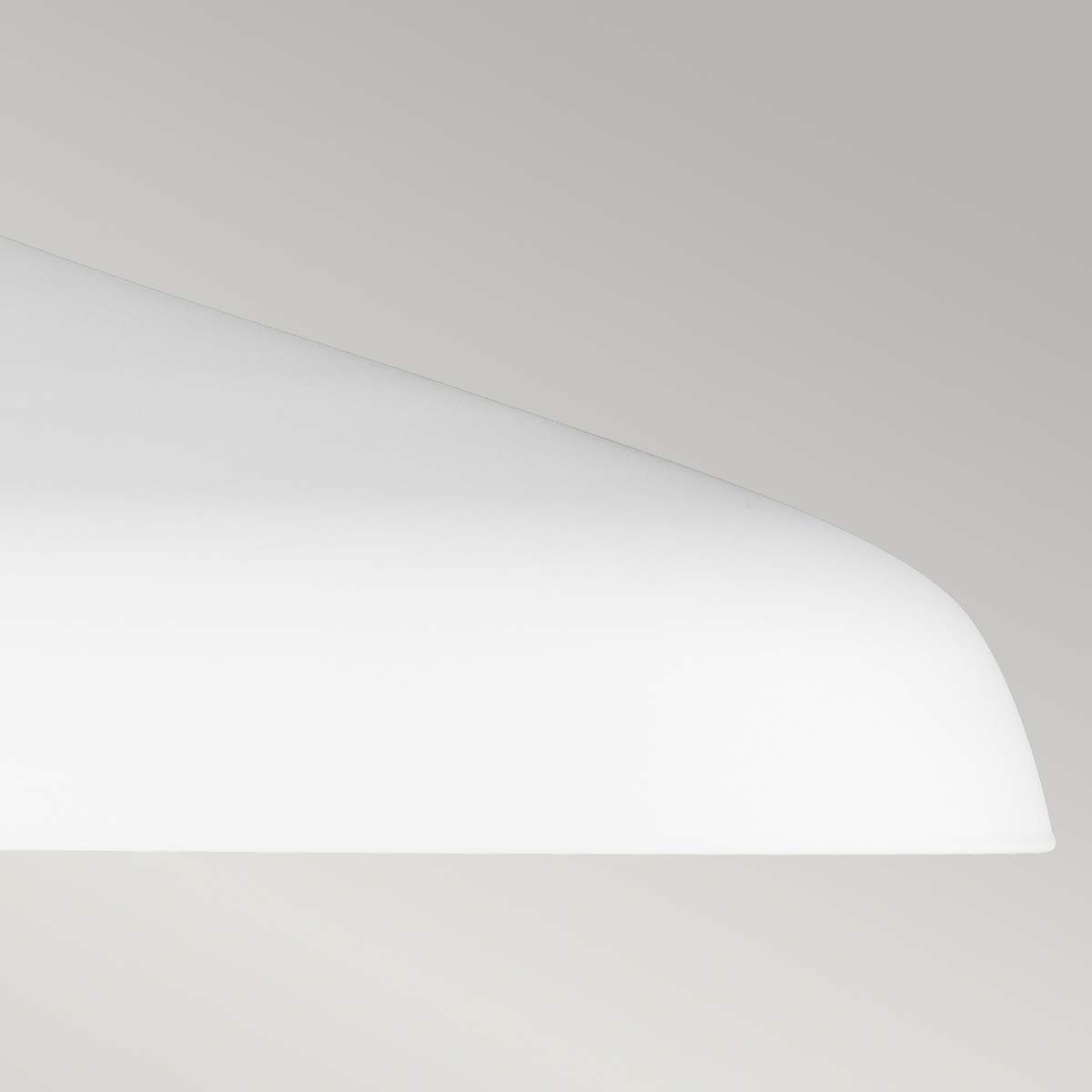 Darwin Pendant Light with Matte White Metal Shade and Natural Wood Accent