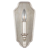 DeWitt Sunrise Silver Wall Light with Crystal Accents