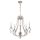 DeWitt Sunrise Silver 5-Light Vintage Chandelier
