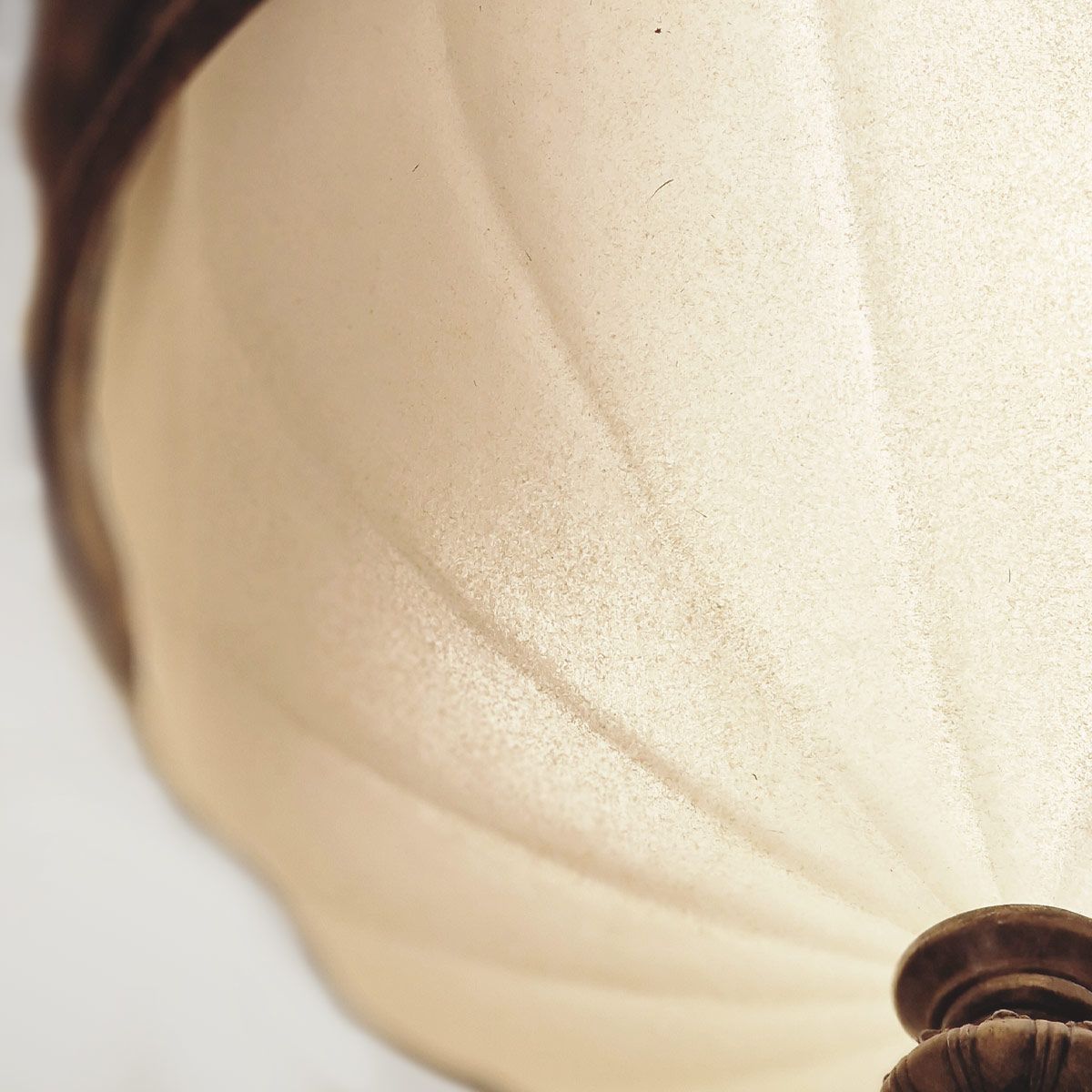 Elegant Edwardian Scavo Glass Flush Ceiling Light