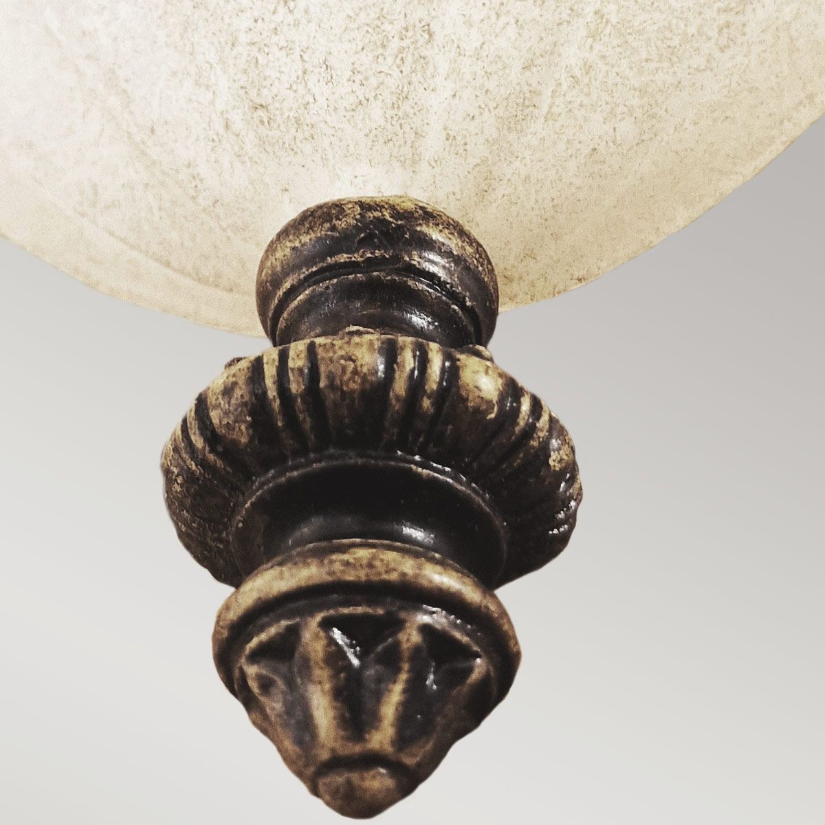 Edwardian Elegance Wall Uplighter - Warm Walnut Finish