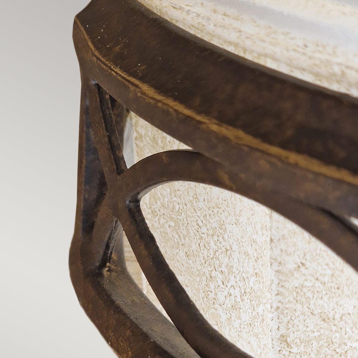 Edwardian Elegance Wall Uplighter - Warm Walnut Finish