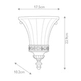 Walnut Edwardian Elegance Wall Sconce