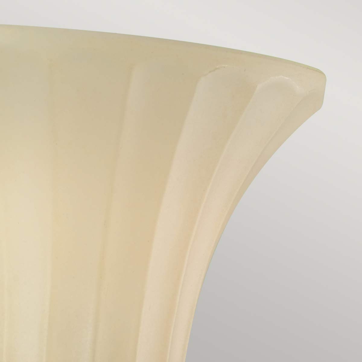 Georgian Style Single Wall Sconce with Amber Flared Glass Shade