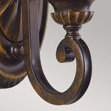 Georgian Style Single Wall Sconce with Amber Flared Glass Shade