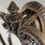 Edwardian Elegance: Twin Scavo Shade Wall Sconce in Walnut Finish