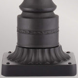 Victorian Black Pedestal Lantern with Seeded Glass Charm