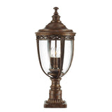 Exquisite Victorian Bronze Lantern with Pedestal Display