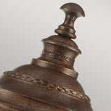 Exquisite Victorian Bronze Lantern with Pedestal Display