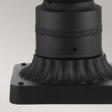 Victorian Black Pillar Lantern Light with English Countryside Charm