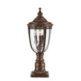 Victorian Elegance Bronze Pedestal Lantern Light
