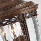 Victorian Elegance Bronze Pedestal Lantern Light