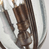 Victorian Elegance Bronze Pedestal Lantern Light