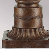Victorian Elegance Bronze Pedestal Lantern Light