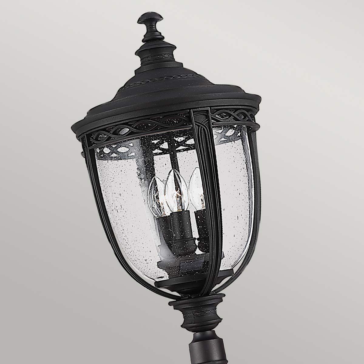 Elegant Victorian Black Post Lantern for Driveway or Avenue