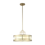 Fusion 3lt Large Pendant Painted Natural Brass