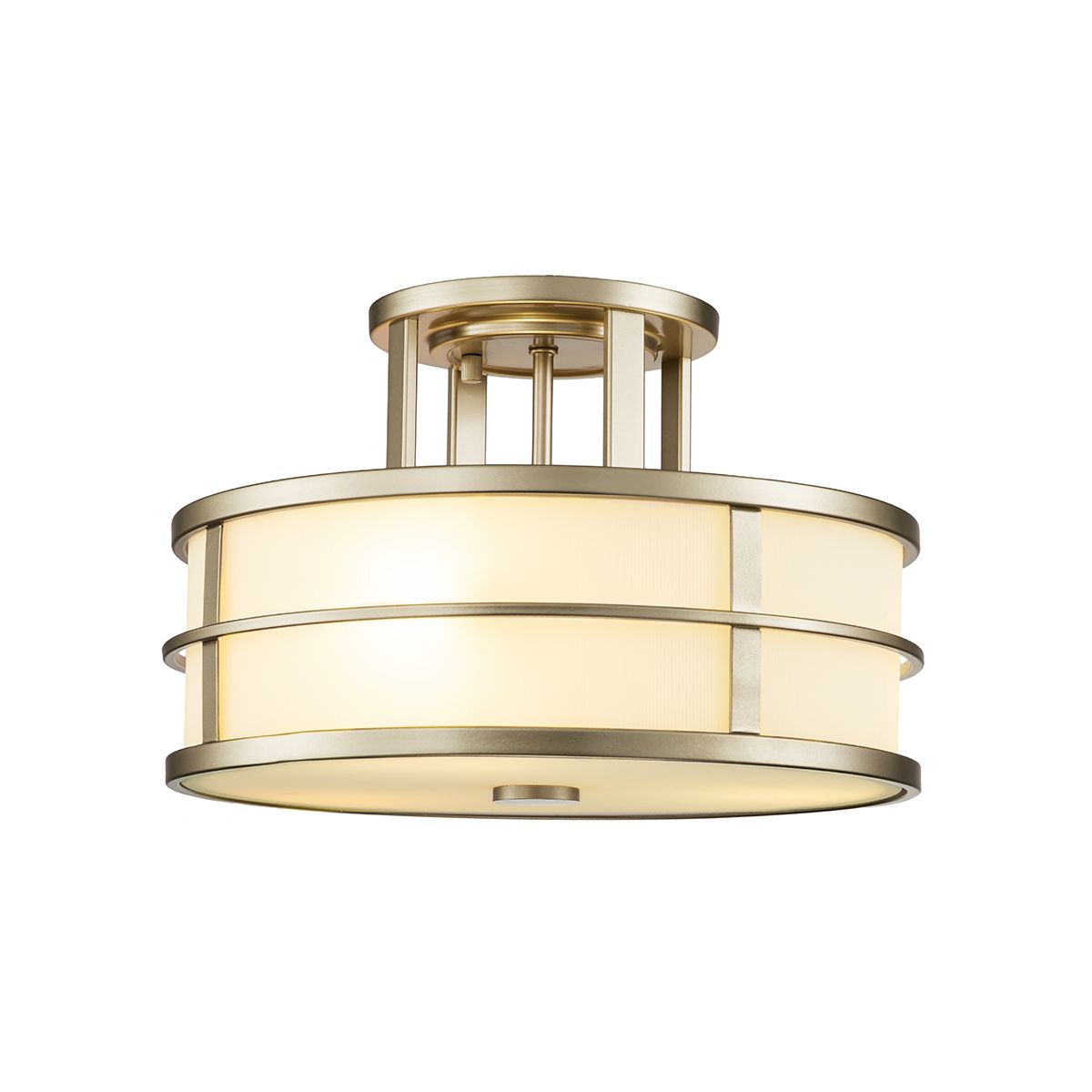 Fusion 3lt Semi-Flush Painted Natural Brass