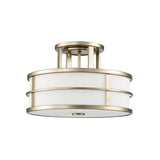 Fusion 3lt Semi-Flush Painted Natural Brass