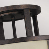 Grecian Bronze Fusion 3-Light Semi-Flush Ceiling Fixture