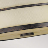 Grecian Bronze Fusion 3-Light Semi-Flush Ceiling Fixture