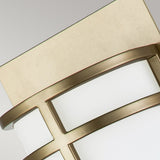 Fusion 2lt Wall Light Painted Natural Brass