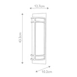 Grecian Bronze Dual-Light Wall Sconce with Amber Ribbed Glass