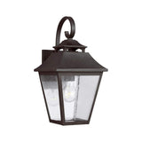 Galena Medium Outdoor Wall Lantern in Sable Finish