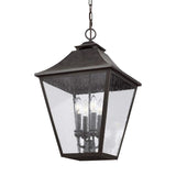 Galena 4-Light Outdoor Pendant Lantern in Sable Finish