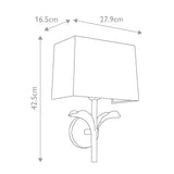 Georgia Aged Iron Floral Wall Sconce