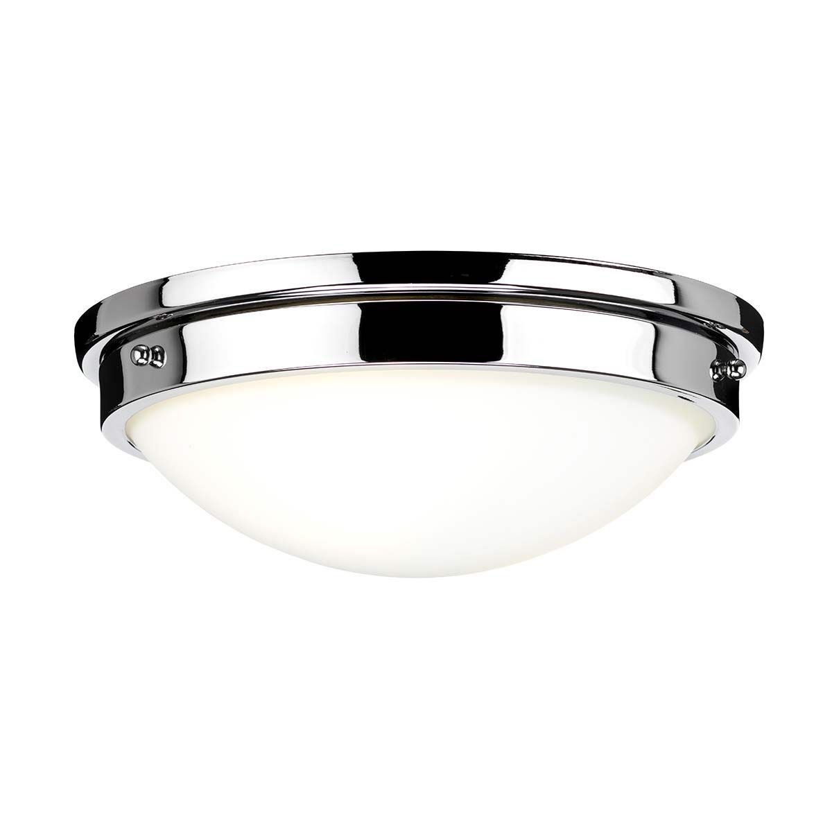 Gravity Duo Flush Ceiling Light - Polished Chrome Finish