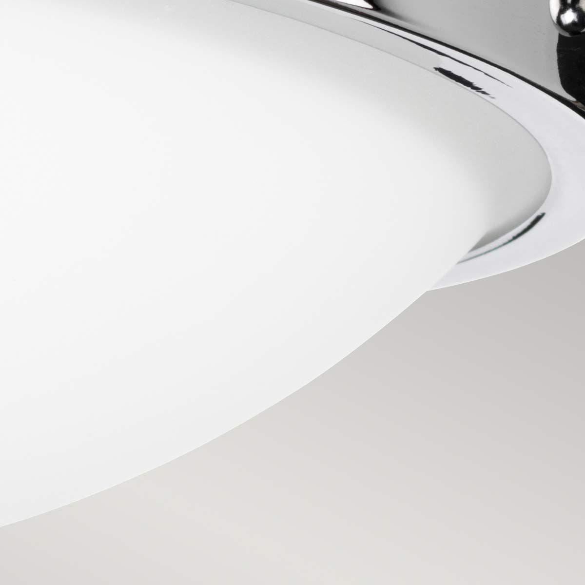 Gravity Duo Flush Ceiling Light - Polished Chrome Finish