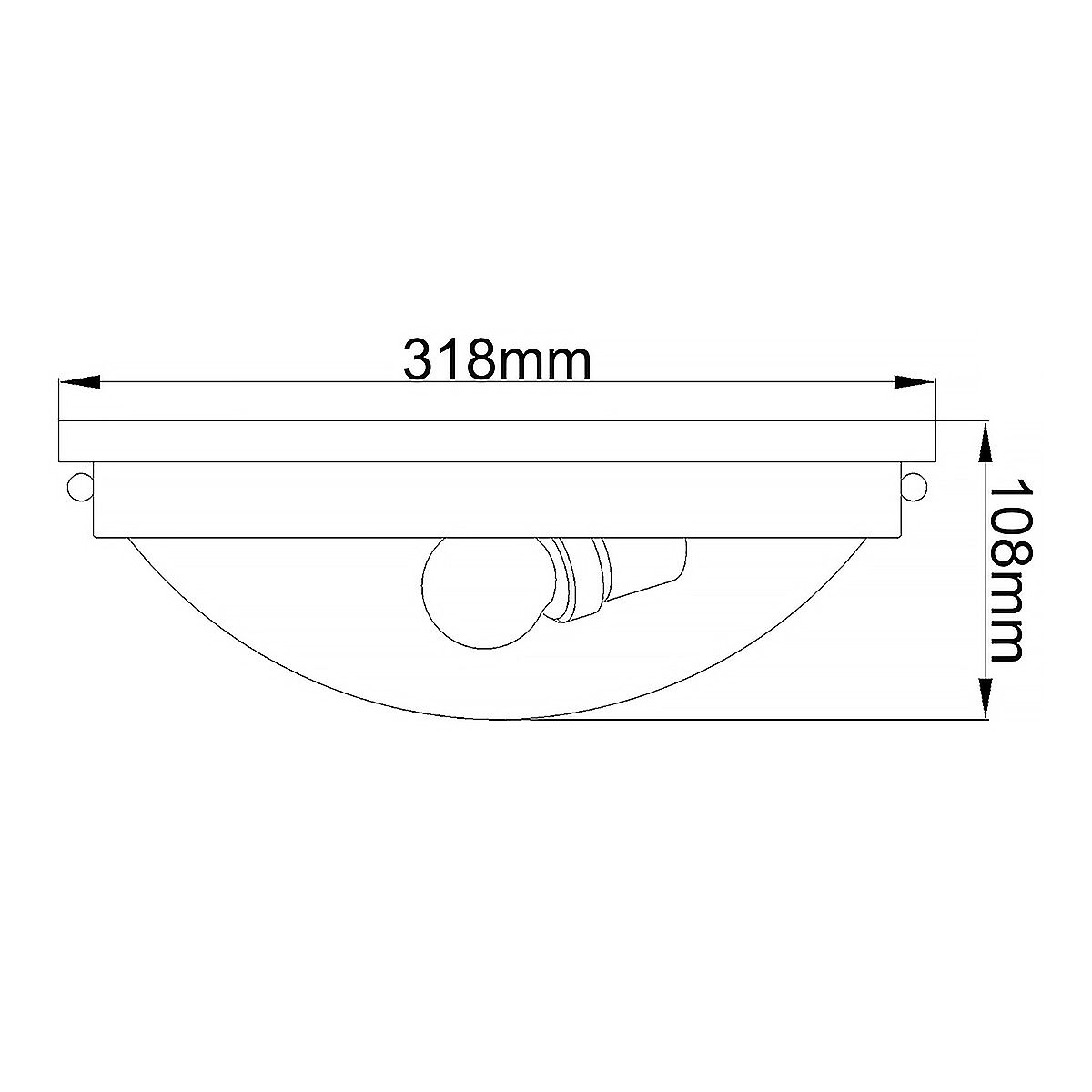 Gravity Duo Flush Ceiling Light - Polished Chrome Finish