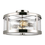 Contemporary Harrow Dual-Light Semi-Flush Fixture