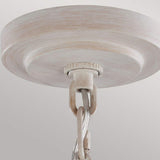 Hartsville Farmhouse-Inspired 3-Light Chandelier with Chalk Washed Finish