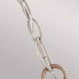 Hartsville Farmhouse-Inspired 3-Light Chandelier with Chalk Washed Finish