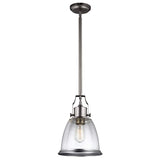 Hobson Medium Pendant Light in Satin Nickel Finish
