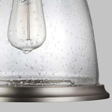 Hobson Medium Pendant Light in Satin Nickel Finish