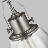 Hobson Medium Pendant Light in Satin Nickel Finish