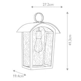 Hodges Ash Black Exterior Wall Lantern