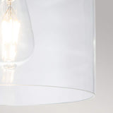 Burnished Brass Hounslow Flush Mount Light with Clear Glass Dome