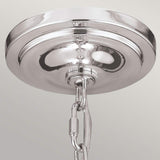 Mirrored Nickel Pendant with Inverted Dome Design