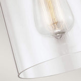 Mirrored Nickel Pendant with Inverted Dome Design