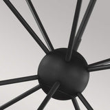 Jax Celestial Starburst 10-Light Interior Chandelier - Midnight Black