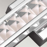 Dazzling Crystal Reflection LED Wall Light - Polished Chrome Finish