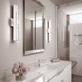 Dazzling Crystal Reflection LED Wall Light - Polished Chrome Finish