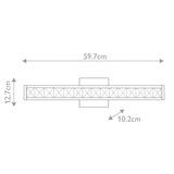 Dazzling Crystal Reflection LED Wall Light - Polished Chrome Finish