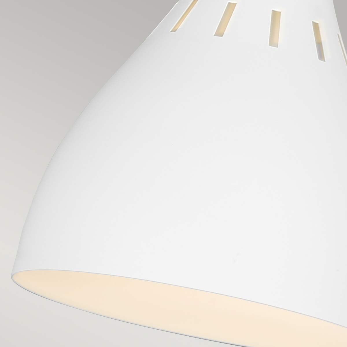 Joan Hourglass Table Lamp - Matte White & Warm Brass