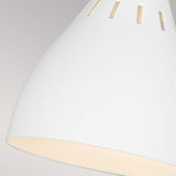 Joan Hourglass Table Lamp - Matte White & Warm Brass