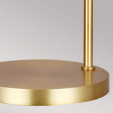 Joan Hourglass Table Lamp - Matte White & Warm Brass