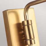 Joan Modern Wall Sconce - Elegant Matte White & Burnished Brass